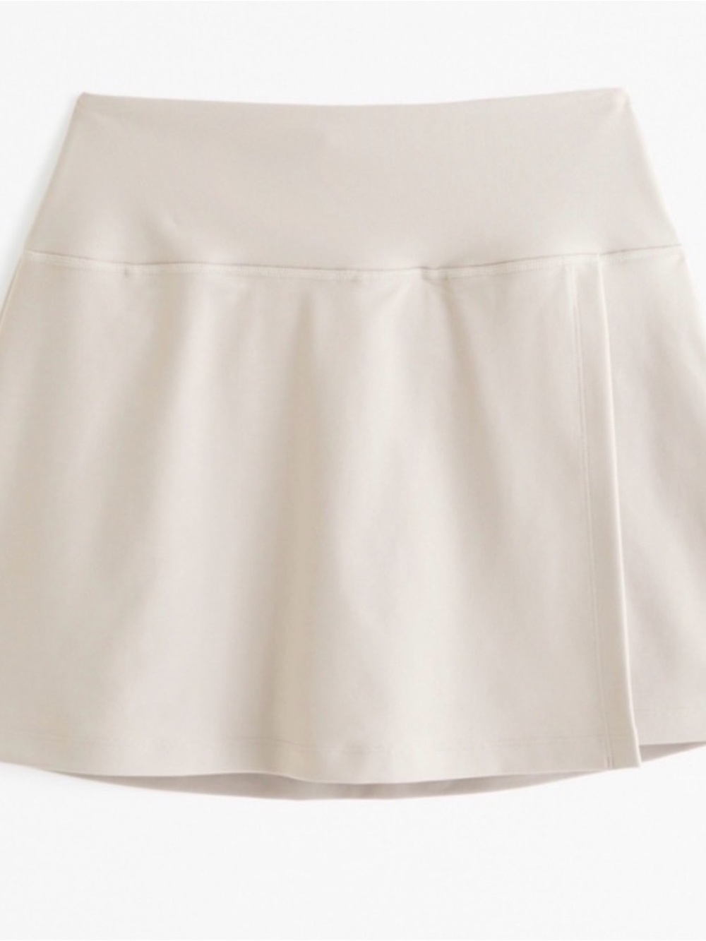 Abercrombie YPB Cream High-Rise Skort